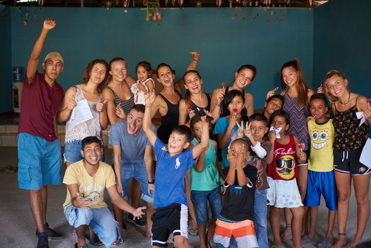 Group of Volunteers in Costa Rica