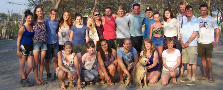 Group of Volunteers in Zambia
